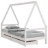 Estructura cama niños con cajones madera pino blanco 80x200