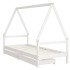 Estructura cama niños con cajones madera pino blanco 80x200