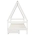 Estructura cama niños con cajones madera pino blanco 80x200