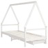 Estructura cama niños con cajones madera pino blanco 80x200