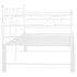 Estructura de sofá cama extraíble metal blanco 90x200