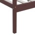 Estructura de cama madera maciza pino marrón oscuro 90x200