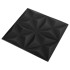 Paneles de pared 3D 48 unidades negro origami 12 m² 50x50