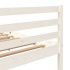 Estructura de cama madera maciza blanco Supe King 180x200