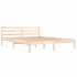 Estructura de cama de madera maciza de pino 160x200