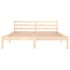 Estructura de cama de madera maciza de pino 160x200