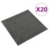 Baldosas de suelo de moqueta 20 uds 5m² 50x50cm gris