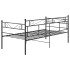 Estructura de sofá cama de metal negro 90x200