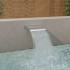 Fuente de piscina acero inoxidable plateada 45x26x13