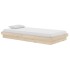 Estructura de cama madera maciza 100x200