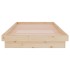 Estructura de cama madera maciza 100x200