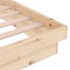 Estructura de cama madera maciza 100x200