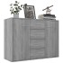 Aparador de madera contrachapada gris Sonoma 88x30x65