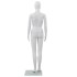 Maniquí de mujer completo base de vidrio blanco brillante