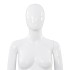 Maniquí de mujer completo base de vidrio blanco brillante