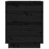 Mesitas de noche 2 uds madera maciza de pino negro 40x35x50