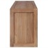 Mueble para TV madera teca maciza acabado natural 120x30x40