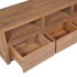 Mueble para TV madera teca maciza acabado natural 120x30x40