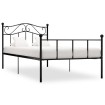 Estructura de cama de metal negro 100x200 cm