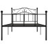 Estructura de cama de metal negro 100x200