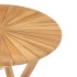 Mesa de jardín plegable madera maciza de teca Ø 60