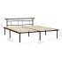 Estructura de cama de metal negro 180x200