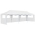 Carpa de fiestas pop-up plegable con 5 paredes blanco 3x9