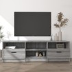 Mueble de TV madera contrachapada gris Sonoma 150x33,5x45 cm