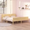 Estructura de cama de madera maciza de pino 180x200 cm