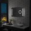 Espejo de pared de baño con LED y sensor táctil 100x60 cm