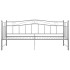 Estructura de sofá cama extraíble de metal gris 90x200