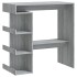 Mesa bar estante almacenaje gris Sonoma 100x50x101,5