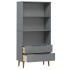 Librería MOLDE madera maciza de pino gris 85x35x170,5