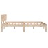 Estructura de cama de madera maciza de pino 140x190