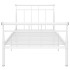 Estructura de cama de metal blanco 90x200