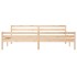 Estructura de cama madera maciza 200x200