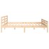 Estructura de cama madera maciza 200x200