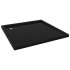 Plato de ducha cuadrado de ABS negro 80x80