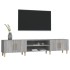 Mueble para TV madera contrachapada gris Sonoma 180x31,5x40