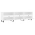 Mueble de TV madera contrachapada blanco 150x30x44,5