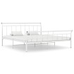 Estructura de cama de metal blanco 180x200 cm