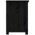 Mueble de TV de madera maciza de pino negro 79x35x52