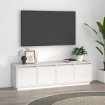 Mueble de TV madera maciza de pino blanco 156x37x45 cm