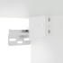 Armario de pared blanco 69,5x34x90