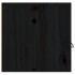 Armarios de pared 2 uds madera maciza de pino negro 60x30x30