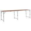 Mesa de camping plegable de aluminio 240x60 cm