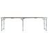 Mesa de camping plegable de aluminio 240x60