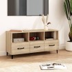 Mueble para TV madera contrachapada color roble 102x35x50 cm