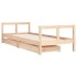 Estructura de cama para niños con cajones madera pino 80x200