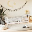 Estructura de cama infantil con cajones madera blanco 90x190 cm